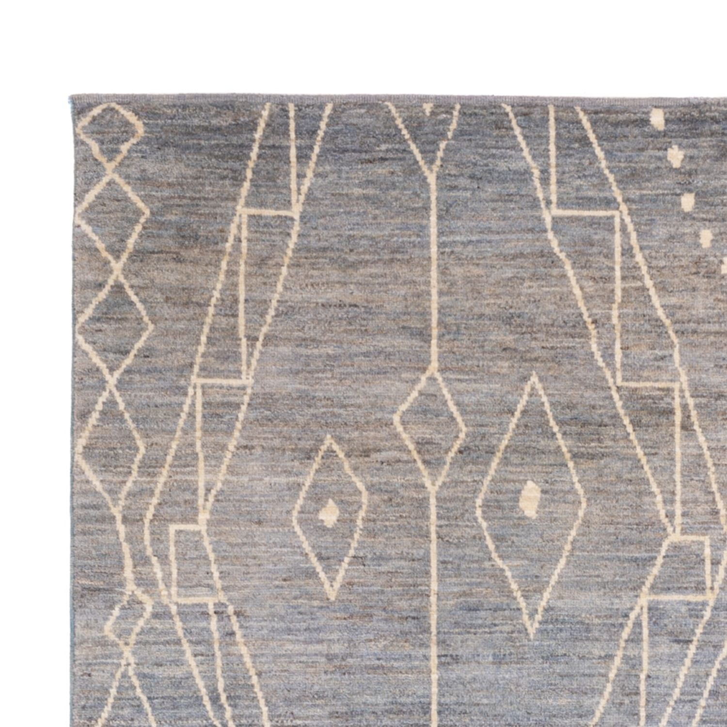 Berber Teppich - 245 x 173 cm - seeblau