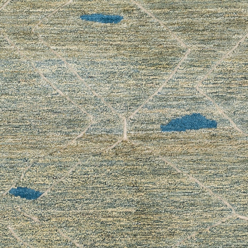 Berber Teppich - 199 x 160 cm - hellgrün
