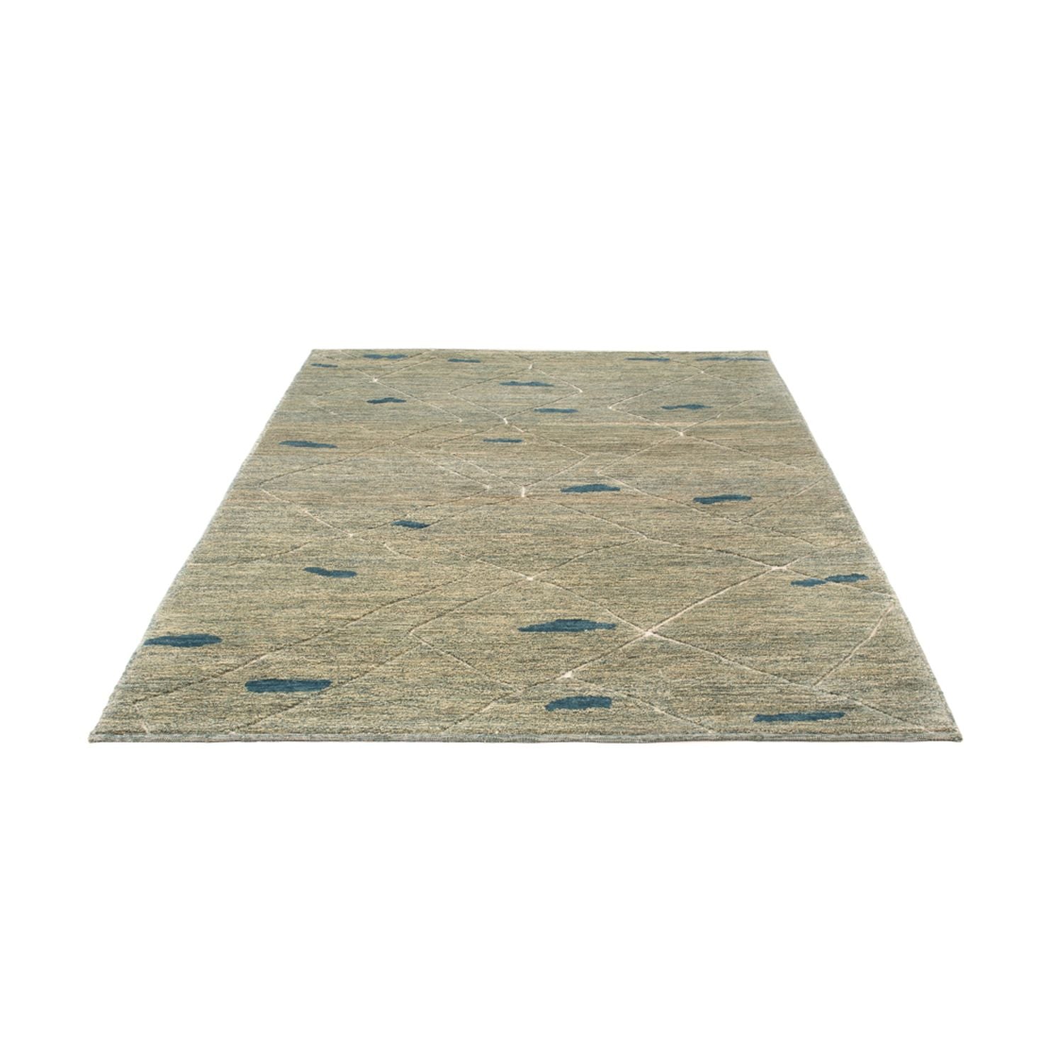 Berber Teppich - 199 x 160 cm - hellgrün