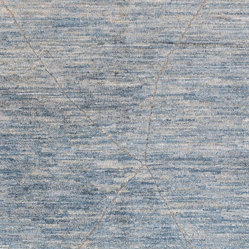 Berber Teppich - 196 x 154 cm - seeblau