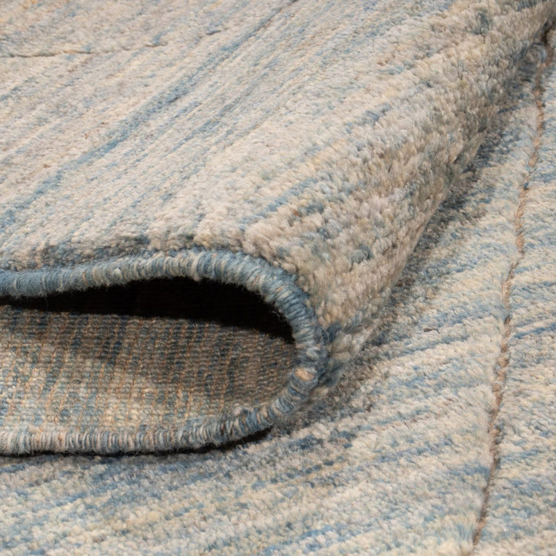 Berber Teppich - 196 x 154 cm - seeblau
