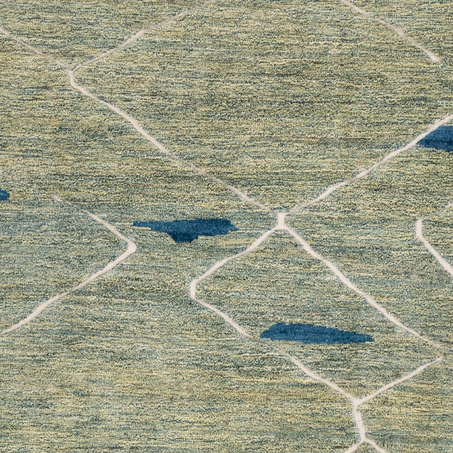 Berber Teppich - 300 x 256 cm - hellgrün