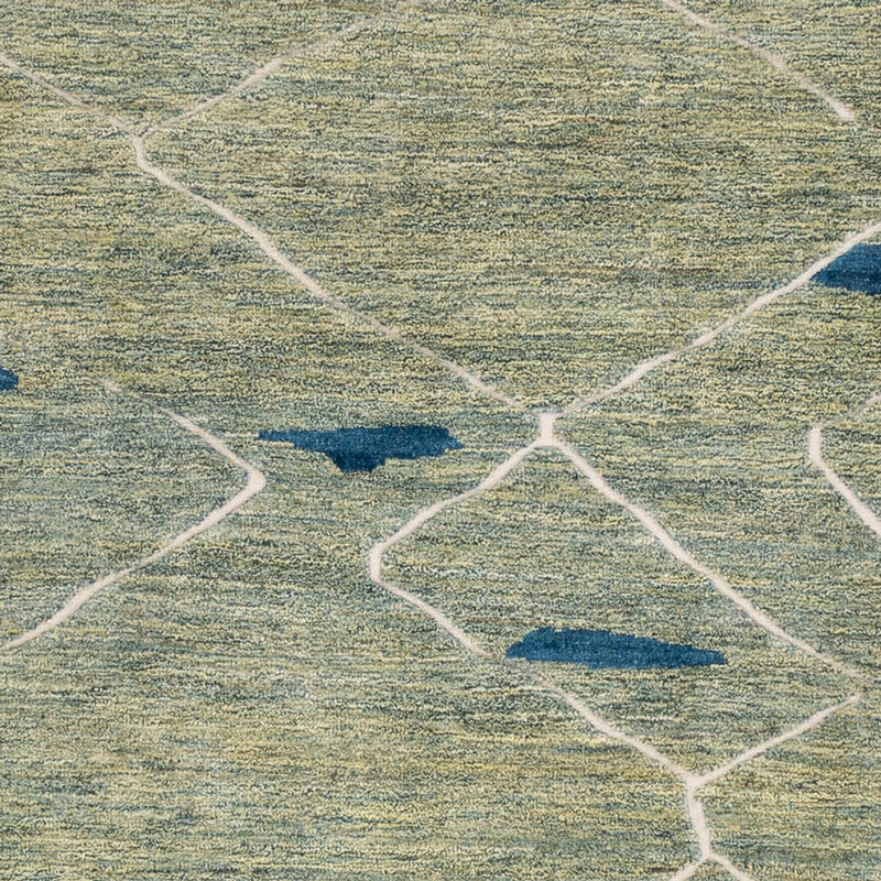 Berber Teppich - 300 x 256 cm - hellgrün