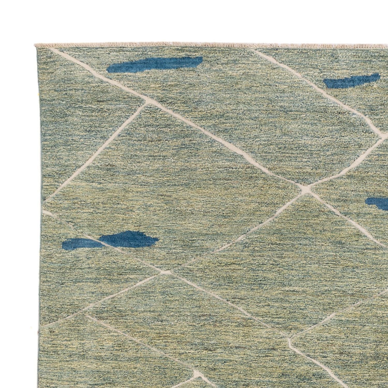 Berber Teppich - 300 x 256 cm - hellgrün