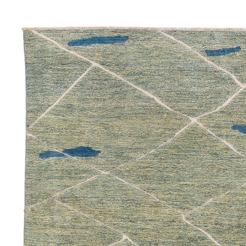 Berber Teppich - 300 x 256 cm - hellgrün