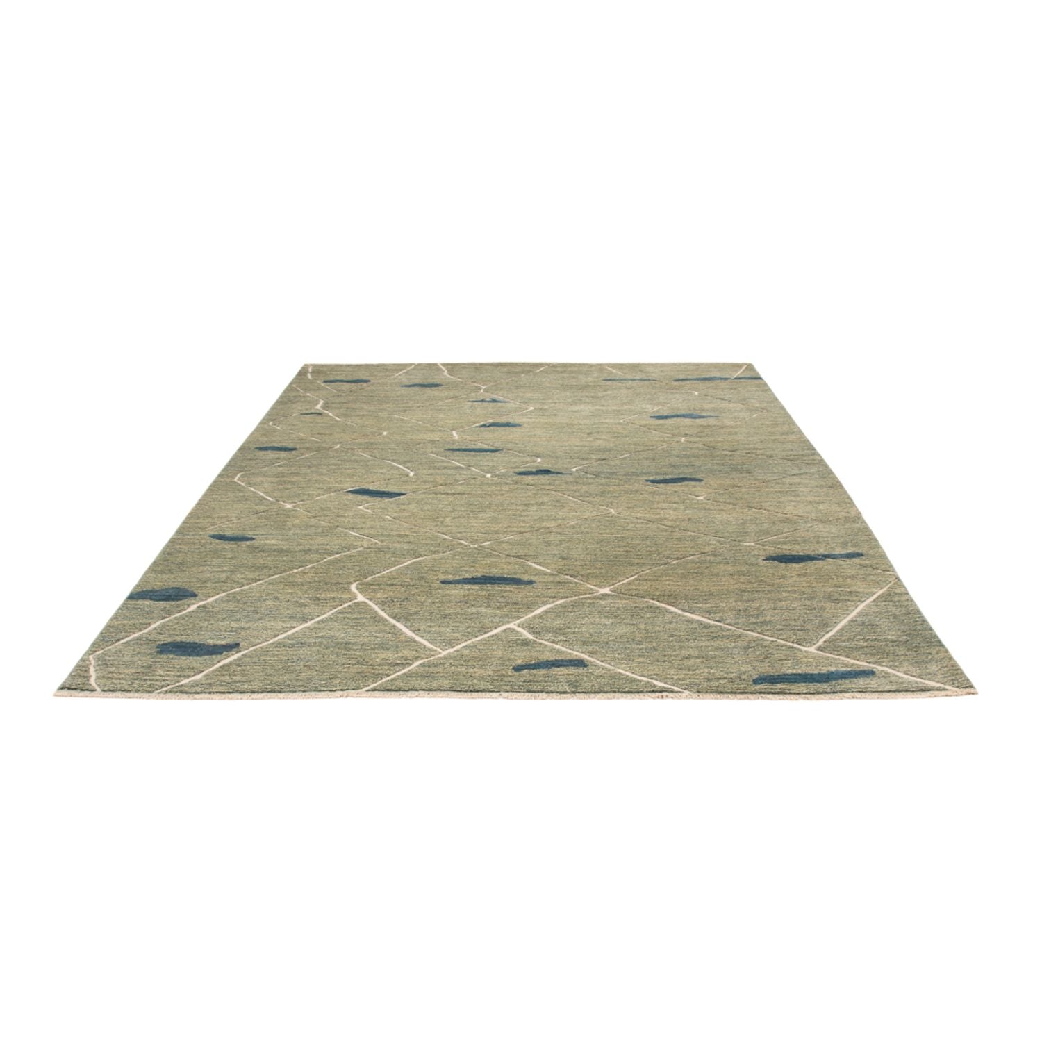 Berber Teppich - 300 x 256 cm - hellgrün
