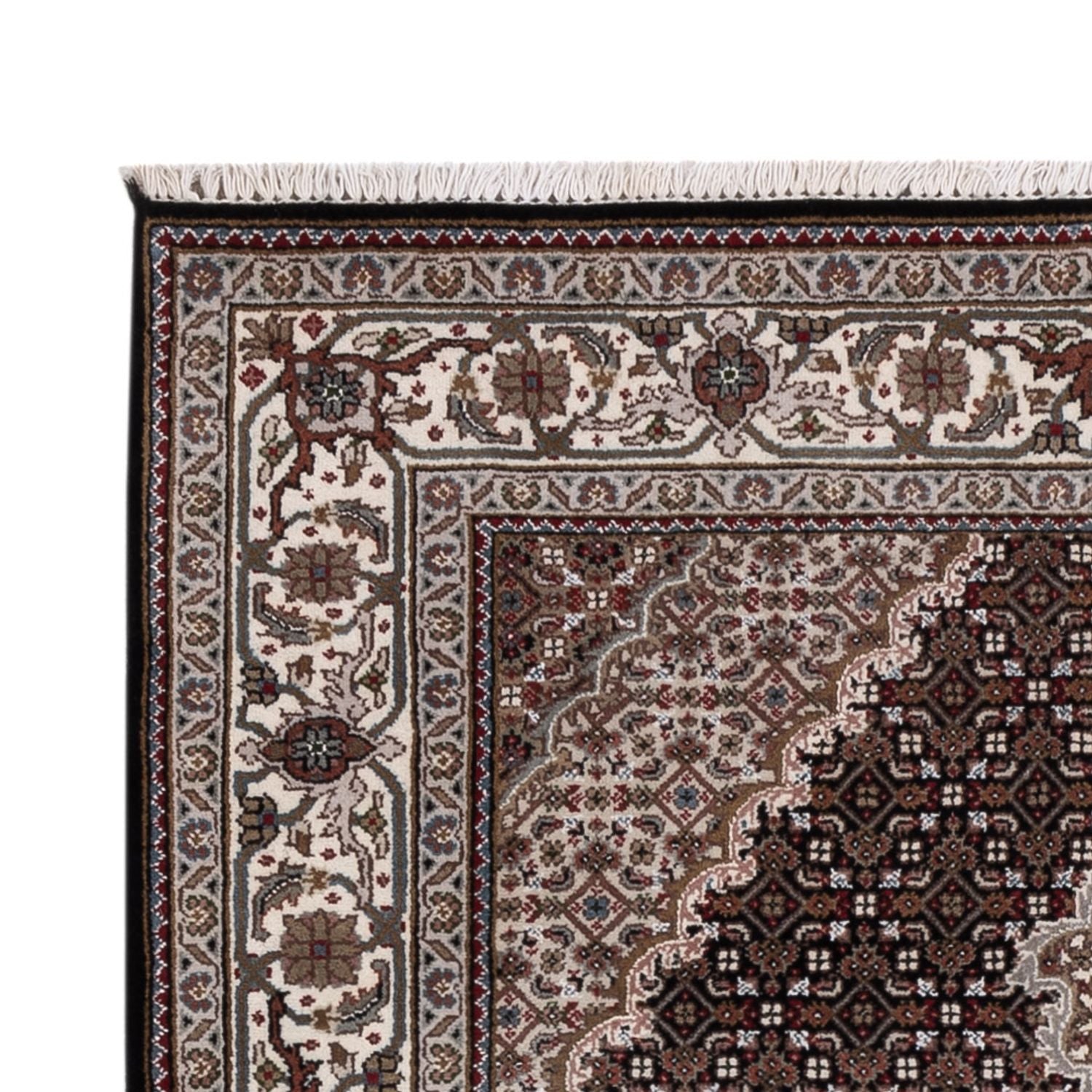 Orientteppich - Täbriz - 196 x 141 cm - dunkelgrau