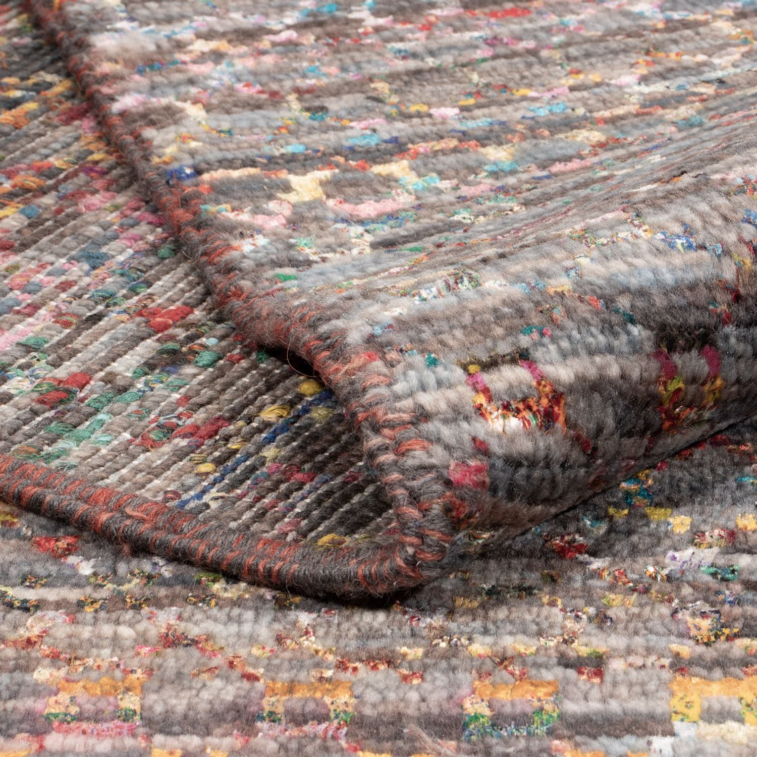 Designer Teppich - 304 x 249 cm - dunkelblau