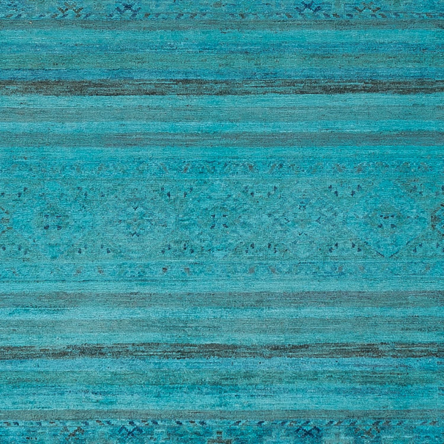 Designer Teppich - 300 x 247 cm - türkis