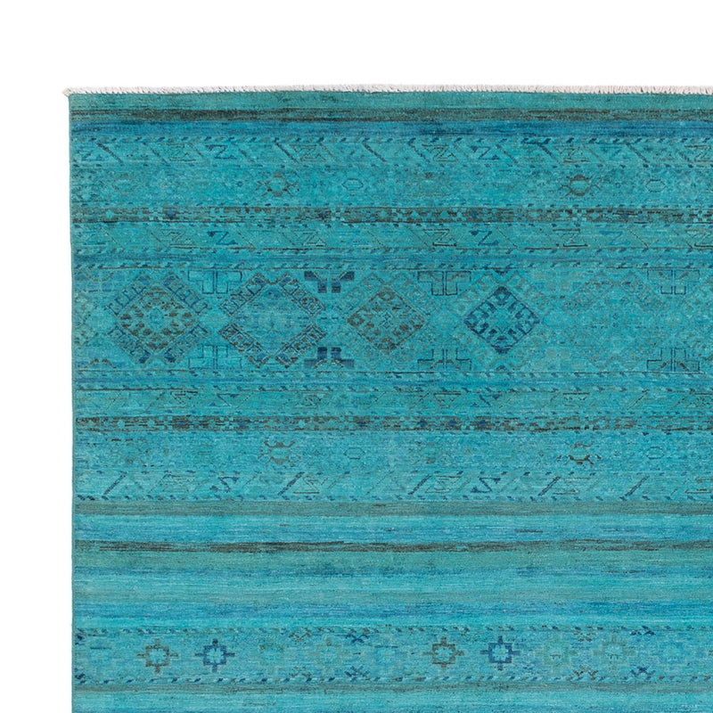 Designer Teppich - 300 x 247 cm - türkis