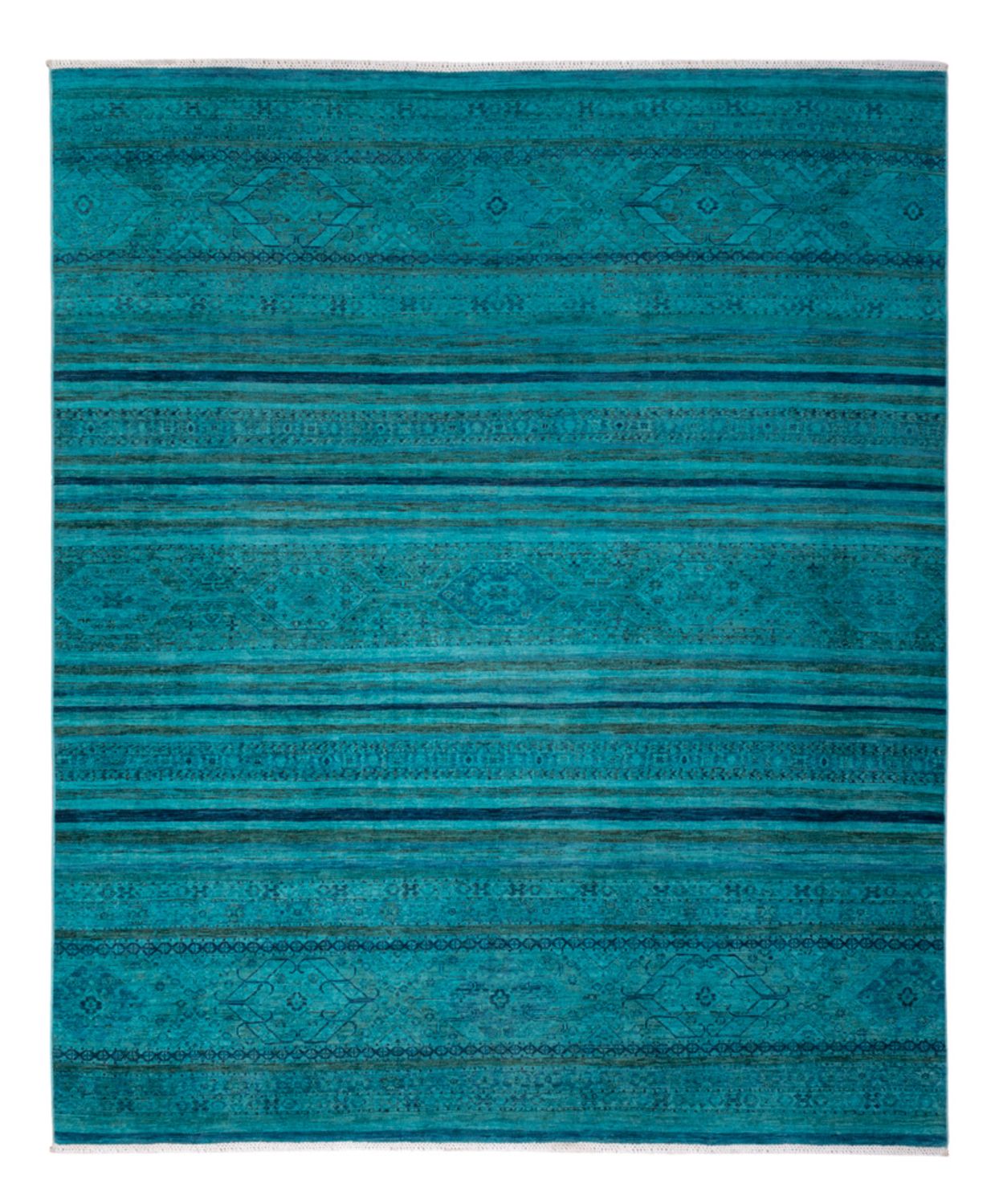 Designer Teppich - 288 x 240 cm - türkis