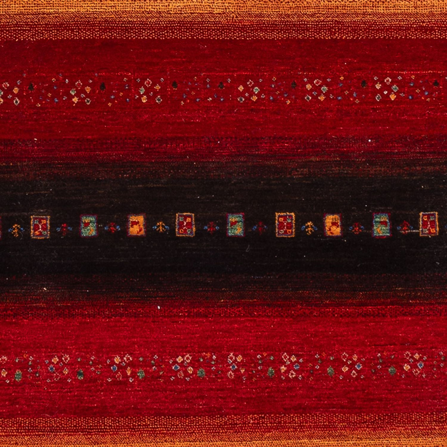 Gabbeh Teppich - Loribaft Indus - 304 x 257 cm - mehrfarbig