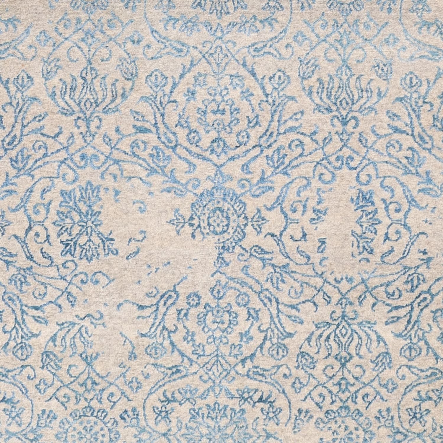 Designer Teppich - 289 x 241 cm - hellblau