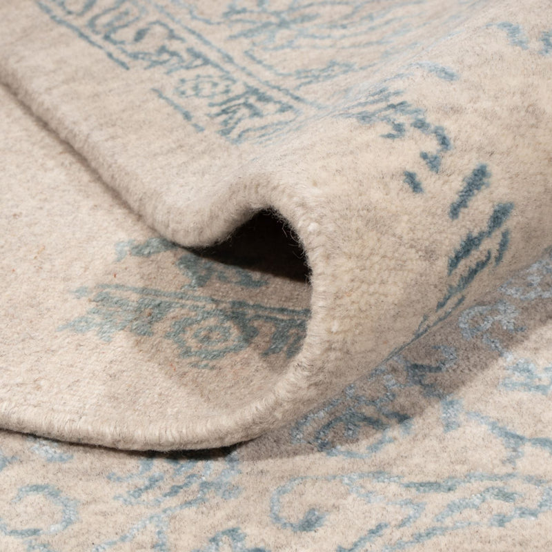Designer Teppich - 289 x 241 cm - hellblau
