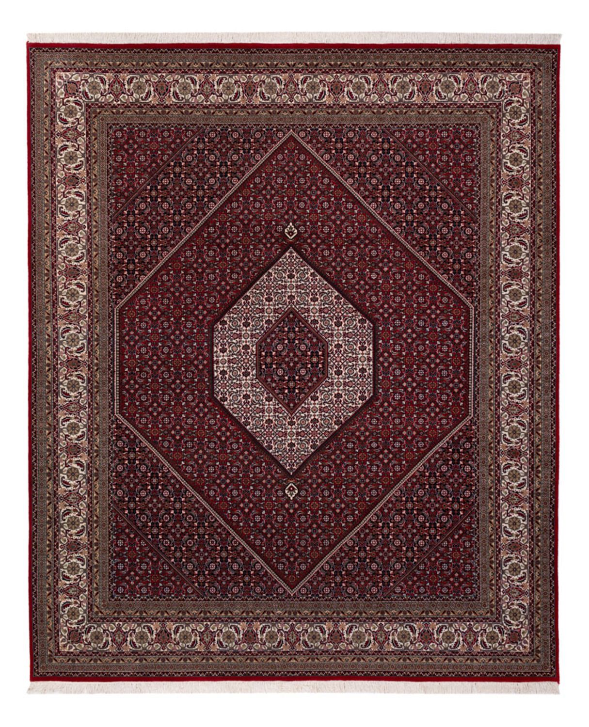 Orientteppich - Bidjar - Indus - 304 x 251 cm - dunkelrot