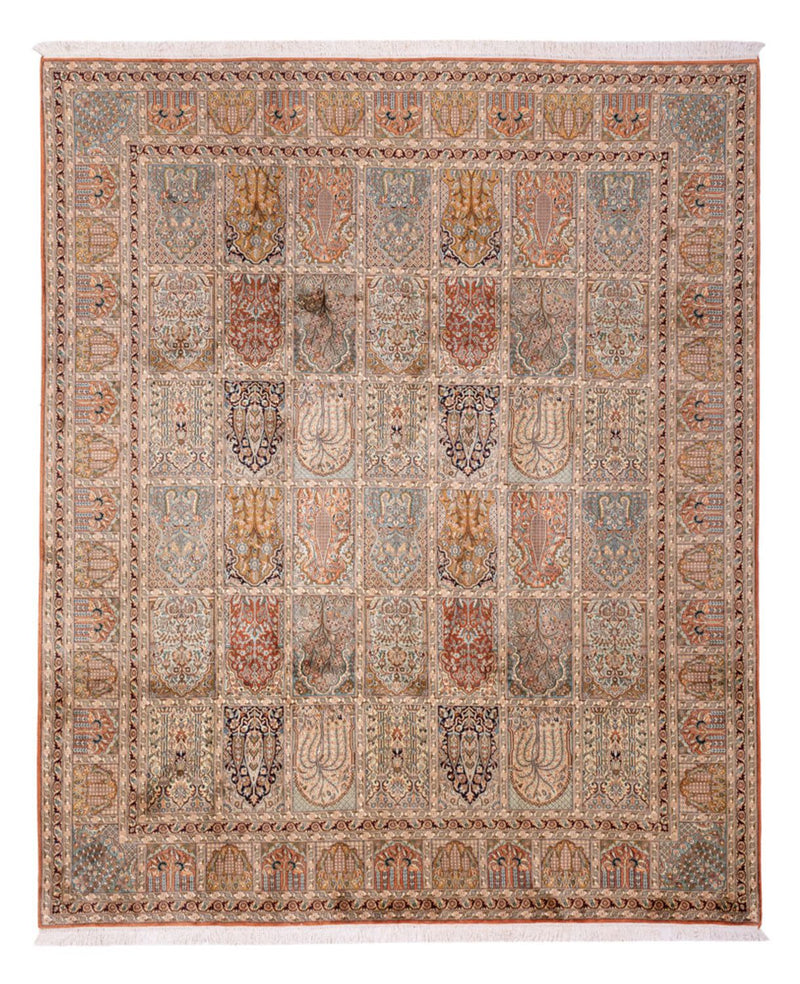 Seidenteppich - Kaschmir Seide - 307 x 250 cm - mehrfarbig