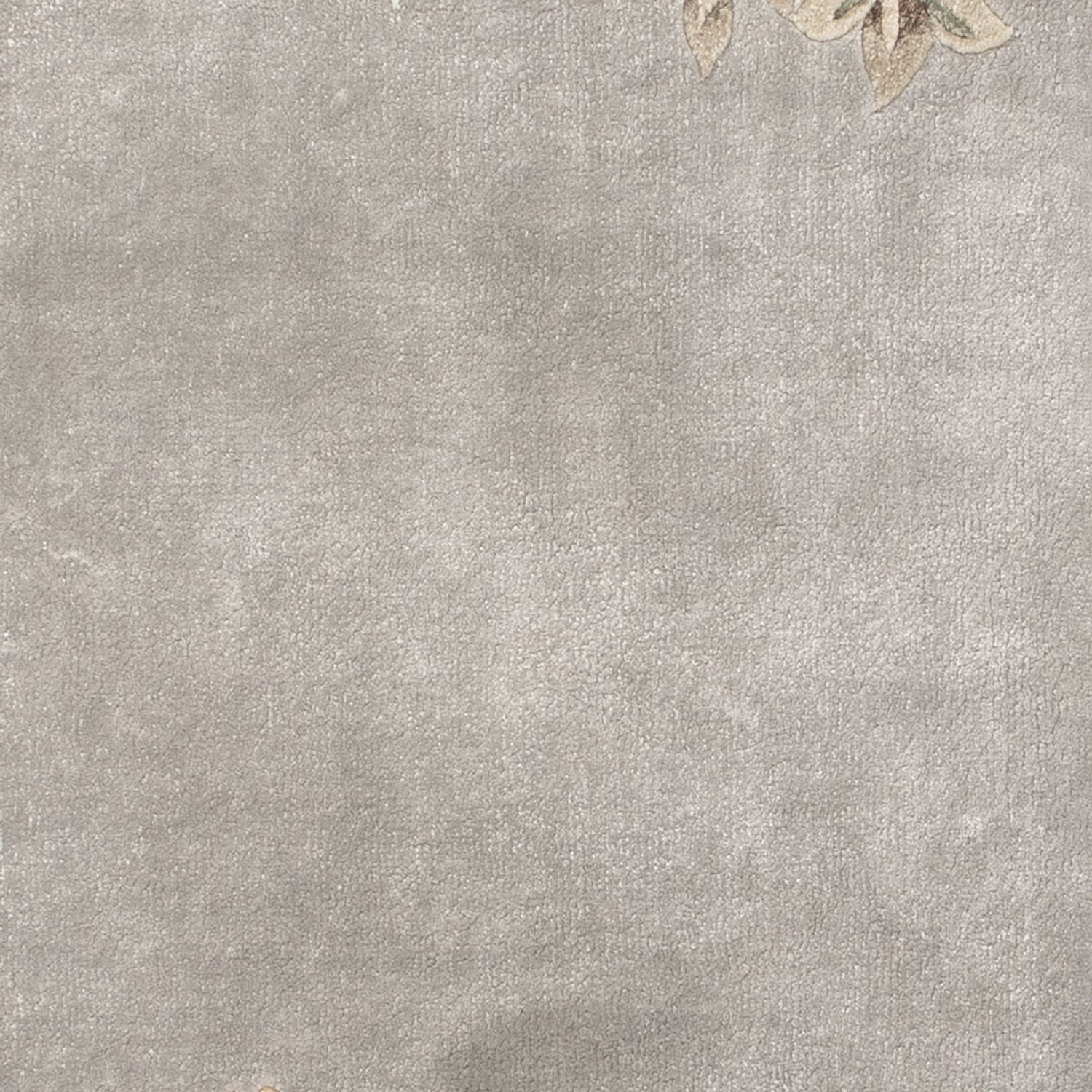 Seidenteppich - China Seide - 124 x 60 cm - silber