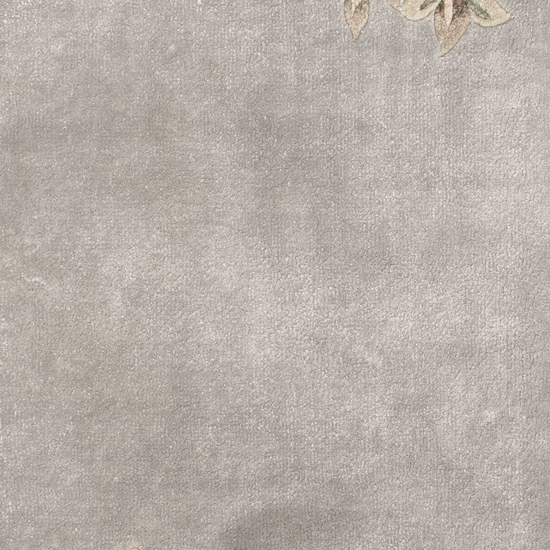 Seidenteppich - China Seide - 124 x 60 cm - silber