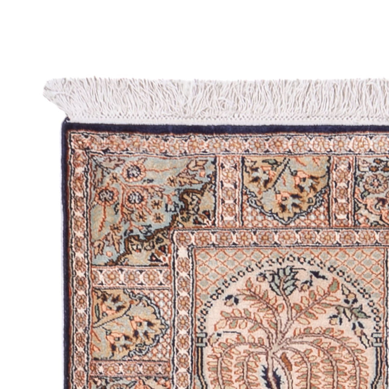 Läufer Seiden - Kaschmir Seide - 236 x 80 cm - dunkelbeige