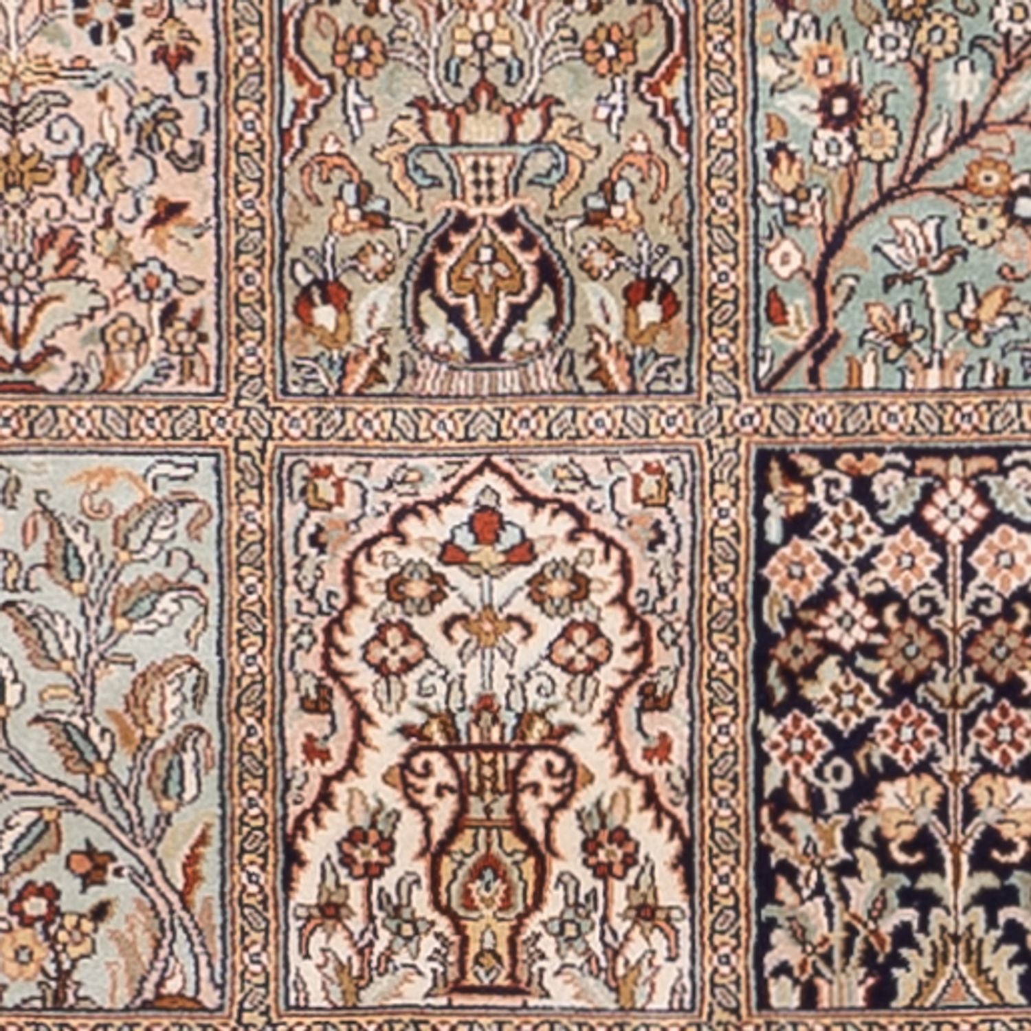Läufer Seiden - Kaschmir Seide - 304 x 79 cm - dunkelbeige