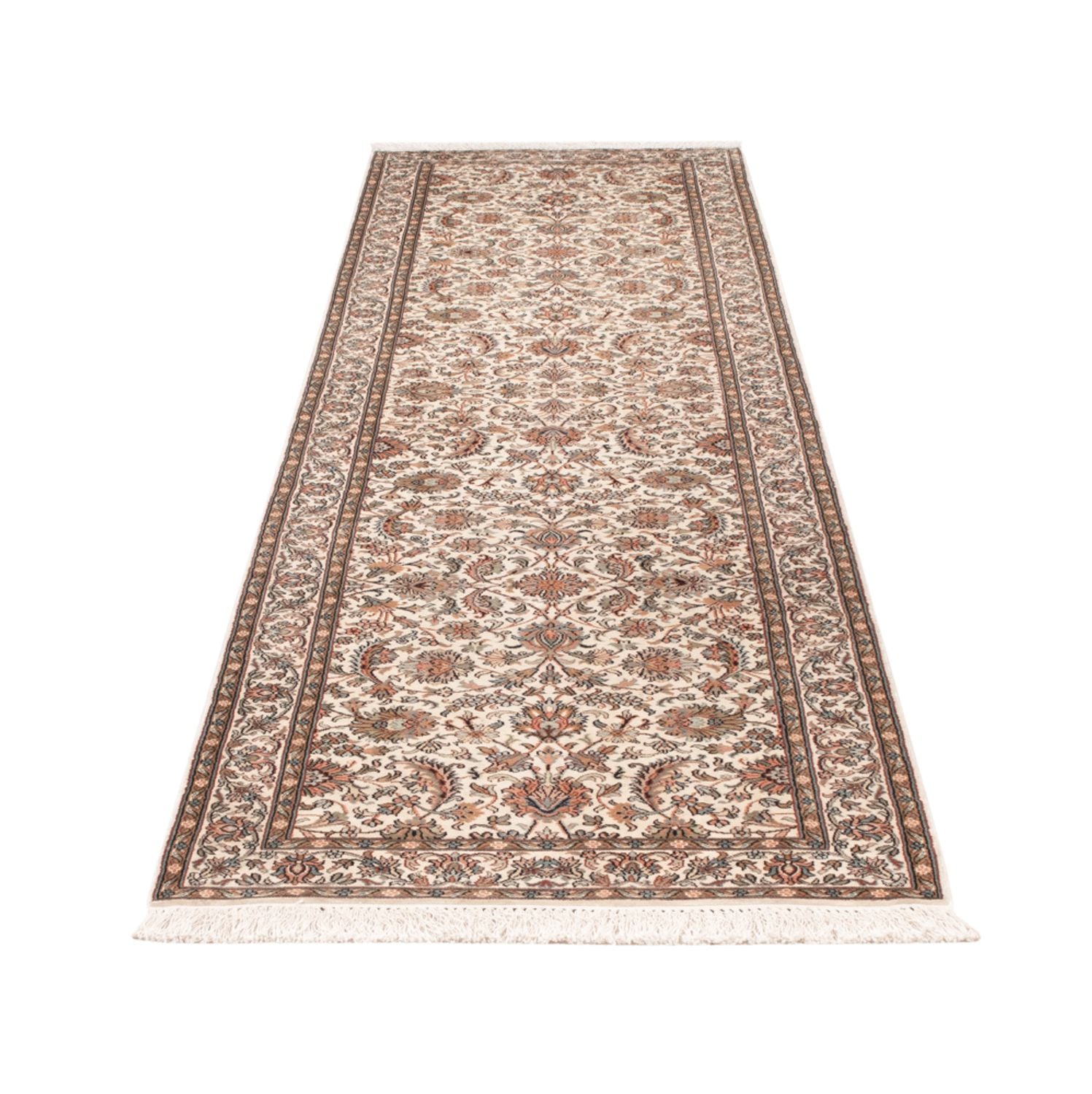 Läufer Seiden - Kaschmir Seide - 308 x 80 cm - beige