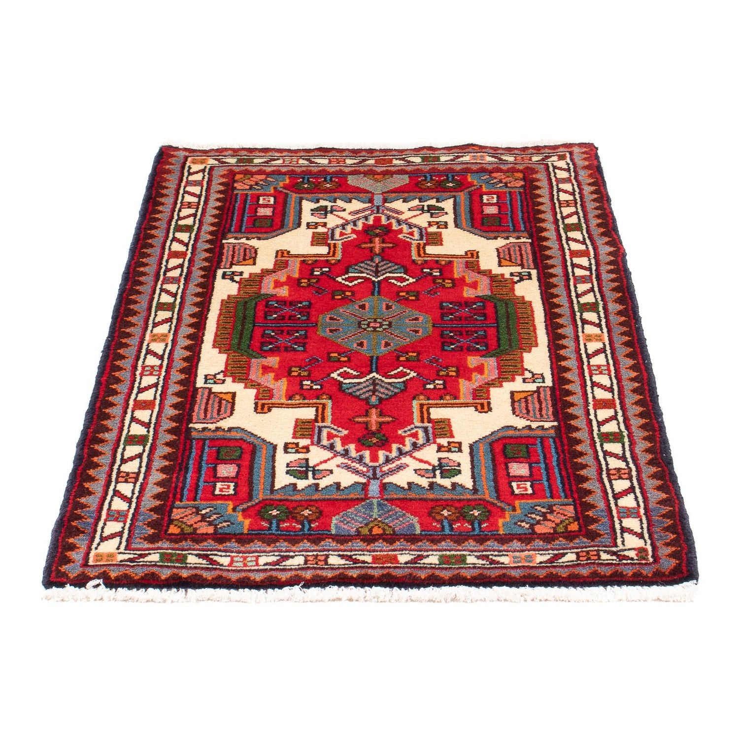 Perserteppich - Nomadic - 98 x 64 cm - rot