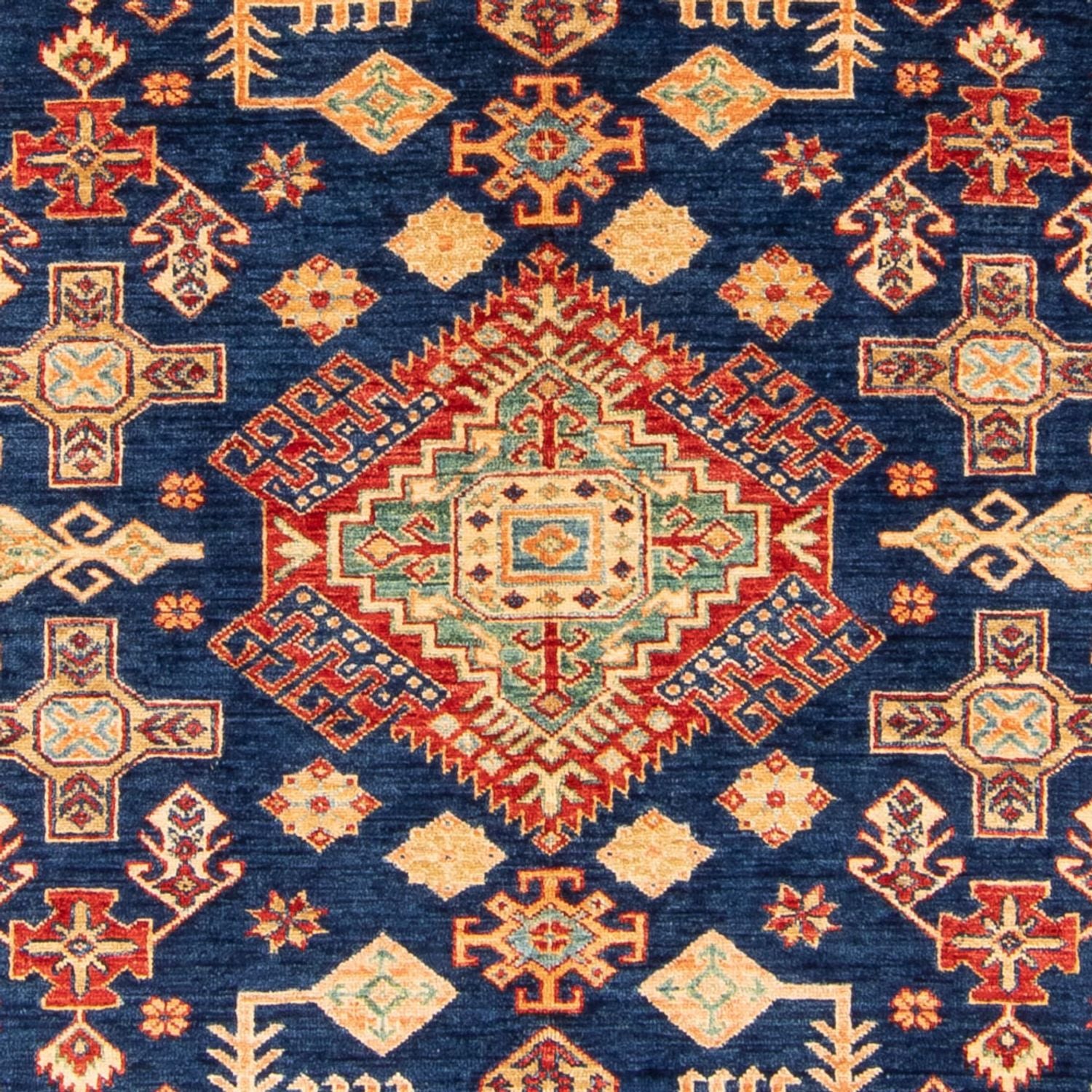 Ziegler Teppich - Kazak - 242 x 165 cm - dunkelblau