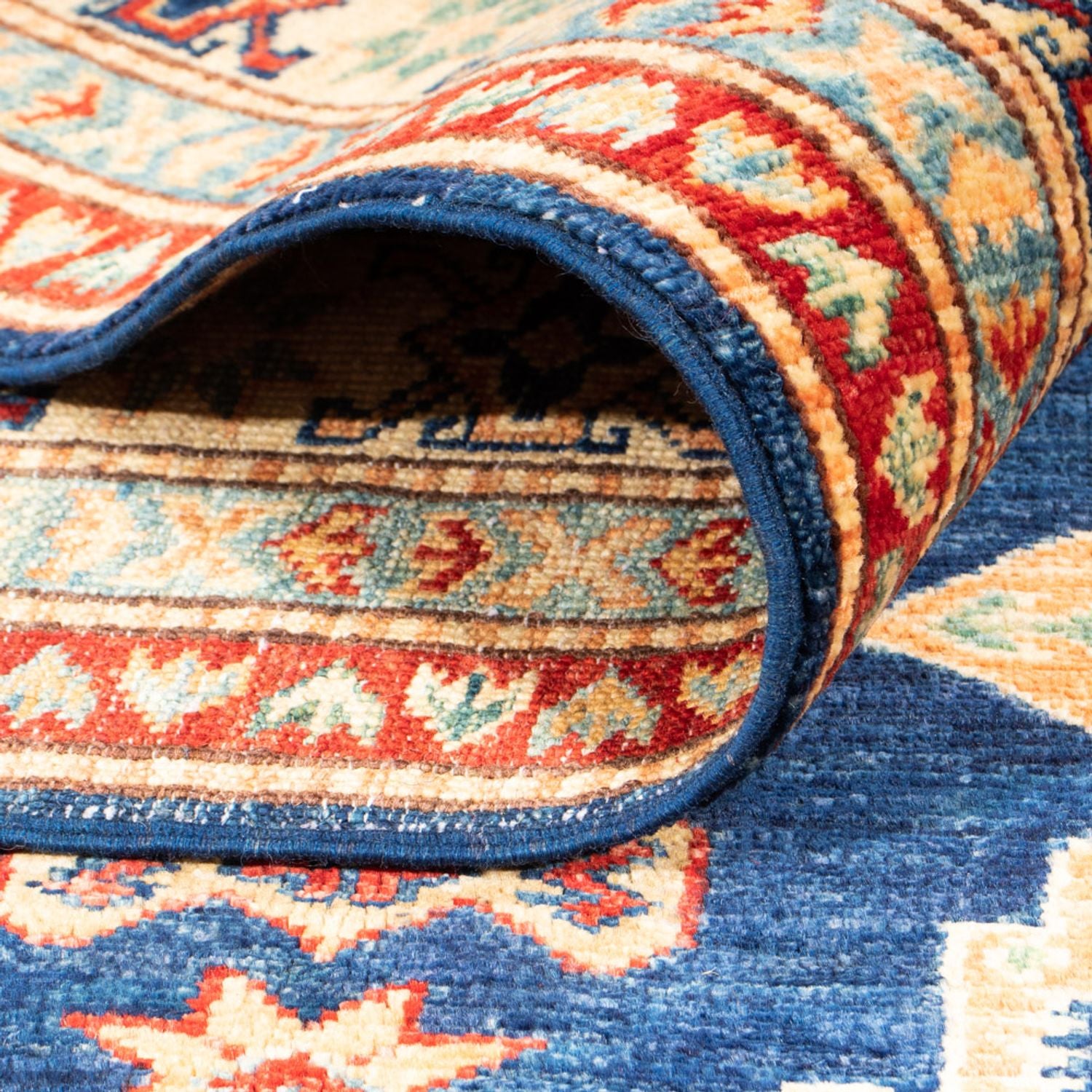 Ziegler Teppich - Kazak - 242 x 165 cm - dunkelblau