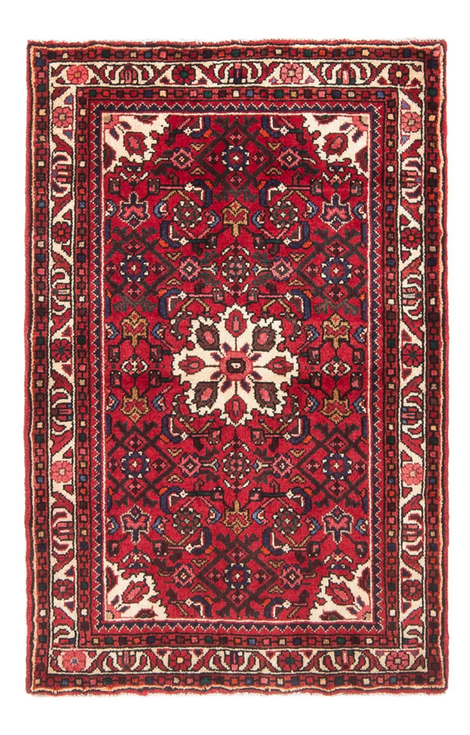 Perserteppich - Nomadic - 128 x 82 cm - dunkelrot