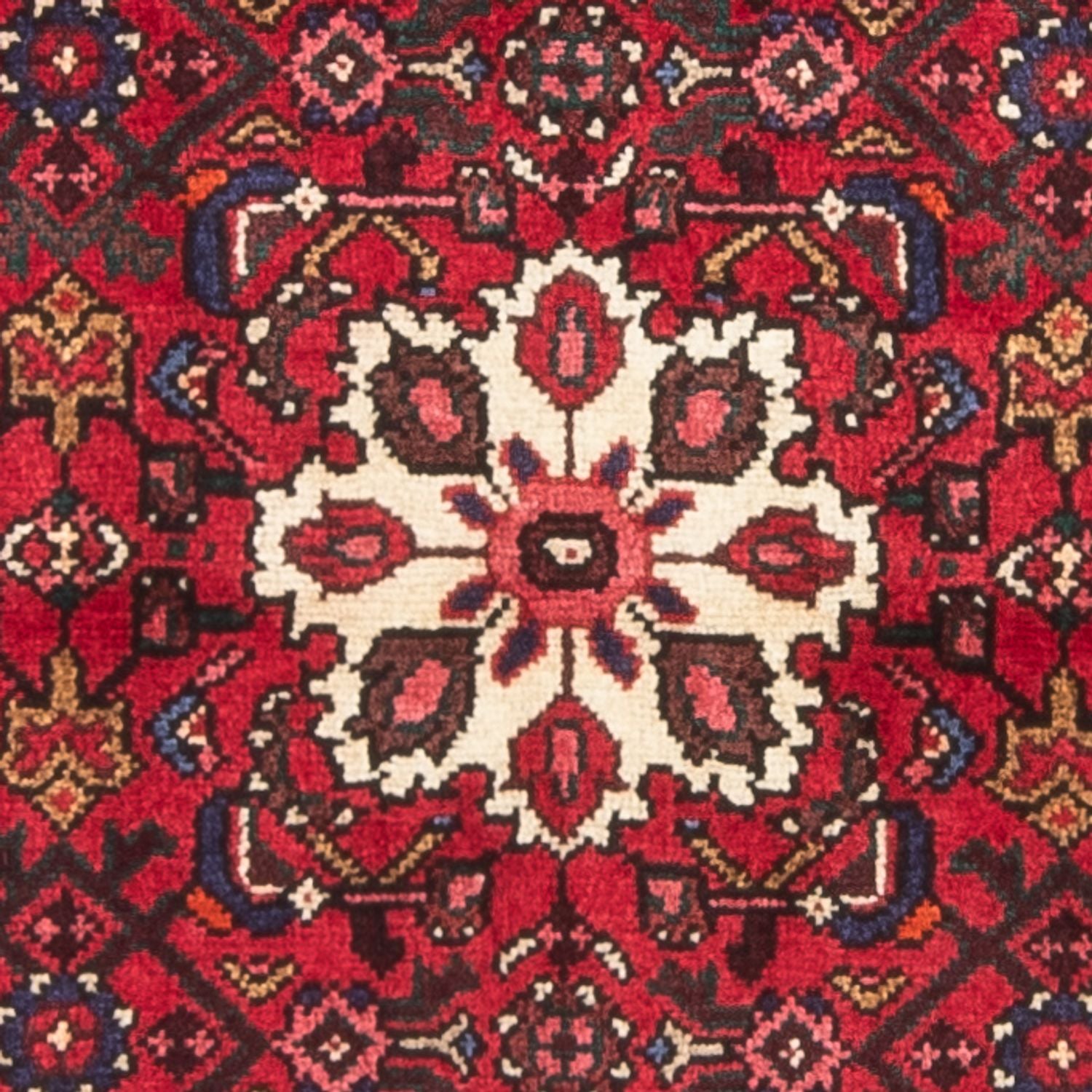 Perserteppich - Nomadic - 128 x 82 cm - dunkelrot