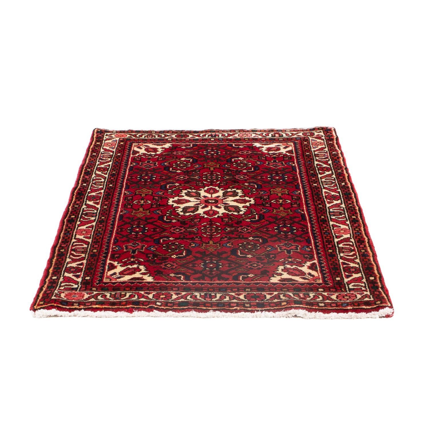 Perserteppich - Nomadic - 128 x 82 cm - dunkelrot
