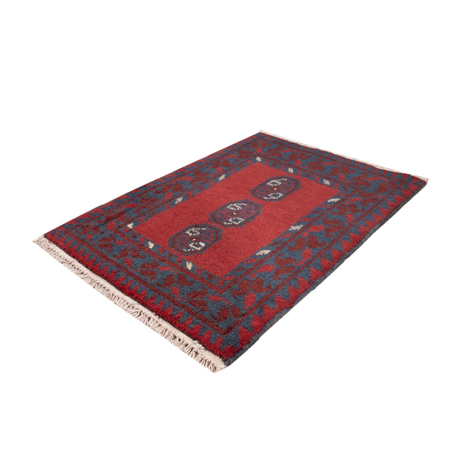 Afghan Teppich - Filpa - 66 x 49 cm - rot