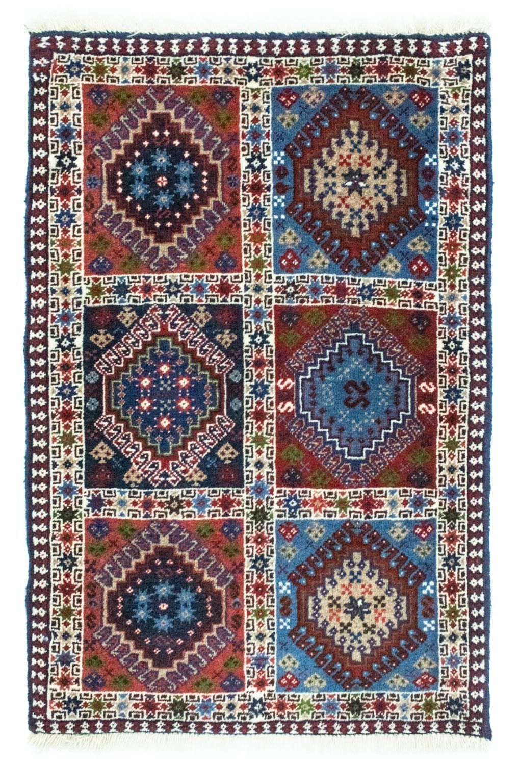 Perserteppich - Nomadic 90 x 60 cm - mehrfarbig