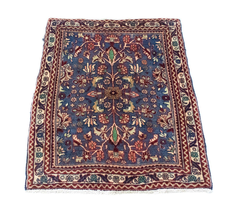 Perserteppich - Bidjar 84 x 63 cm - blau