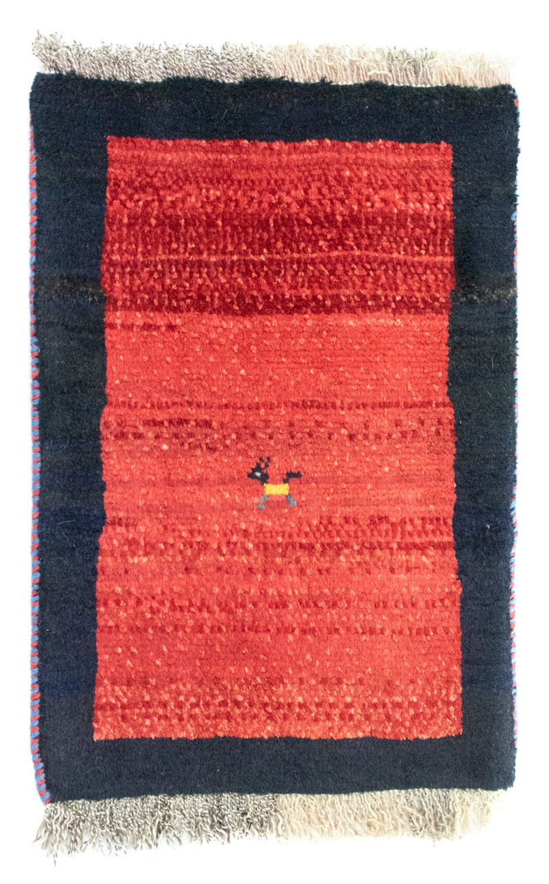 Gabbeh Teppich - Perser 60 x 40 cm - orange