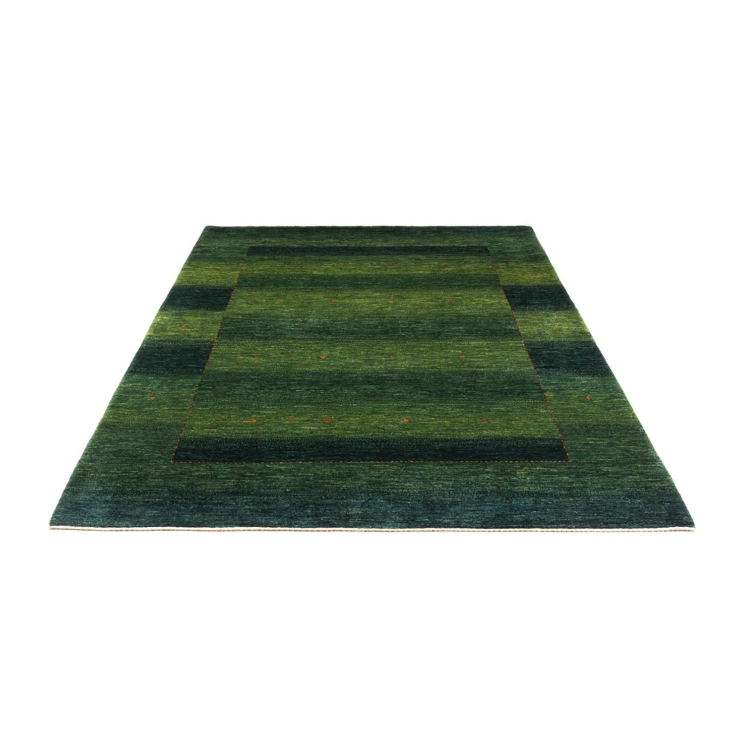 Gabbeh Teppich - Loribaft Perser - 244 x 172 cm - grün