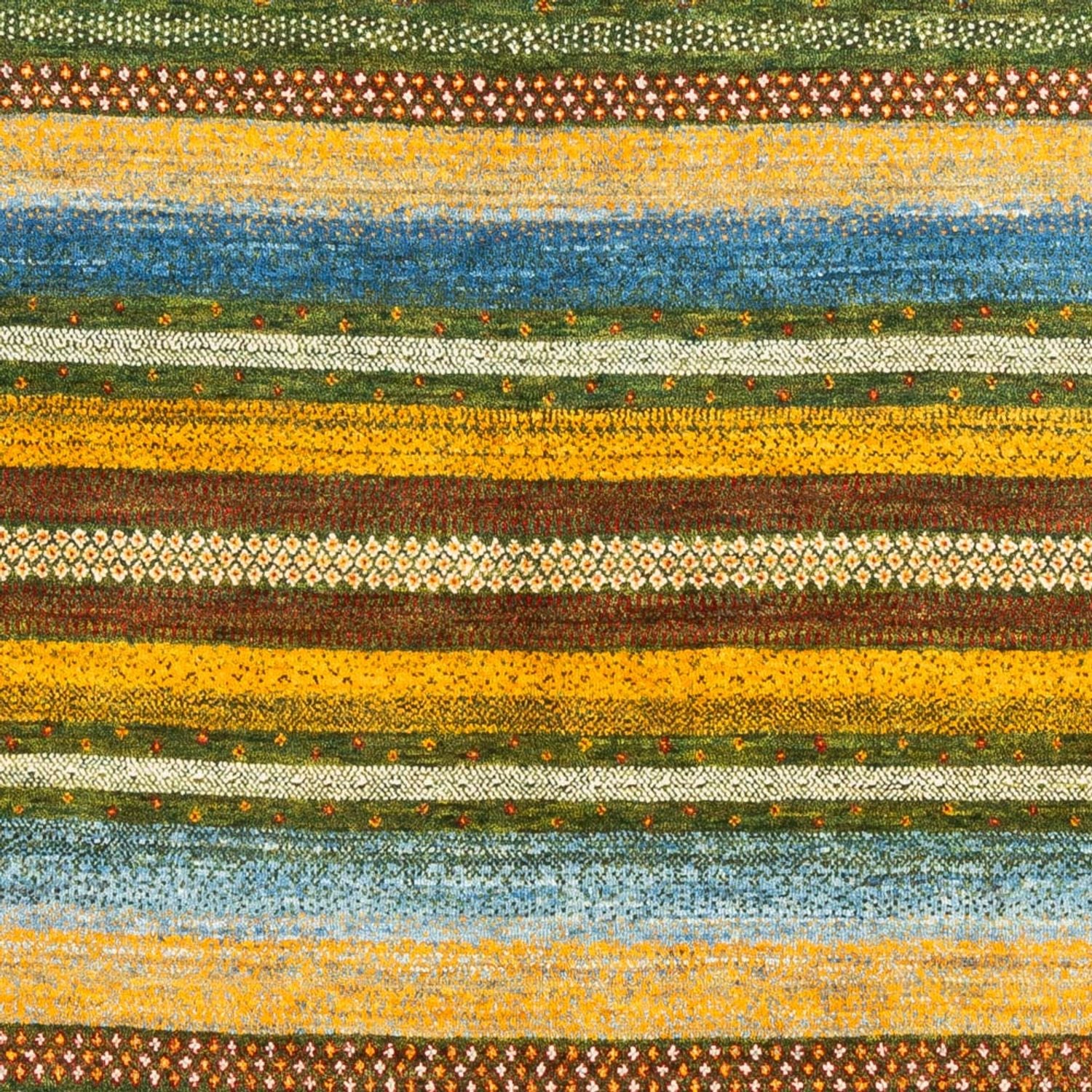 Gabbeh Teppich - Loribaft Perser - Royal - 220 x 152 cm - grün