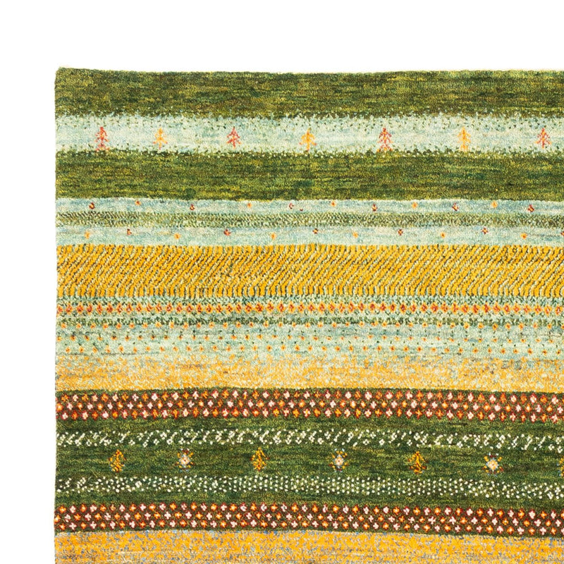 Gabbeh Teppich - Loribaft Perser - Royal - 220 x 152 cm - grün