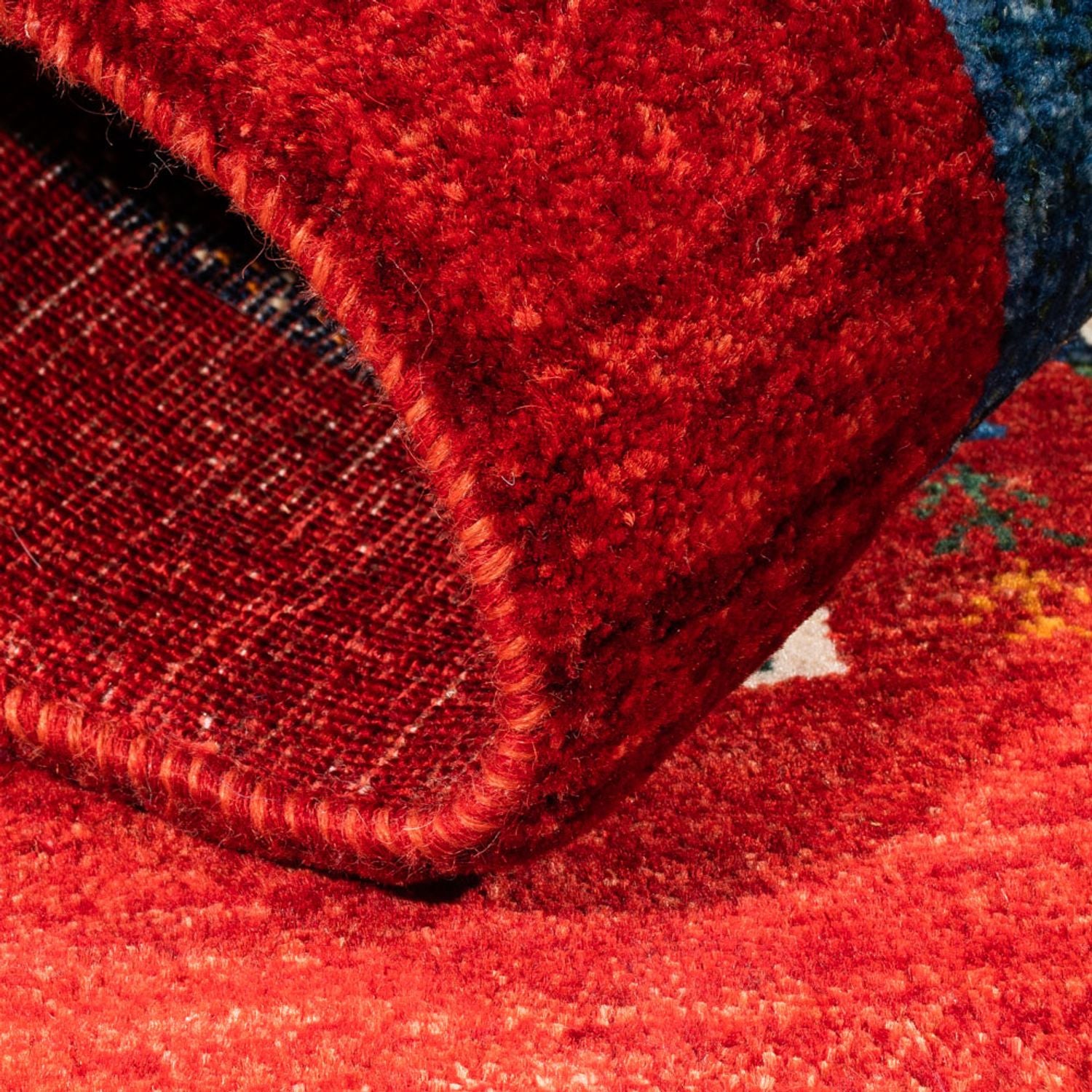 Gabbeh Teppich - Loribaft Perser - Royal - 122 x 84 cm - mehrfarbig