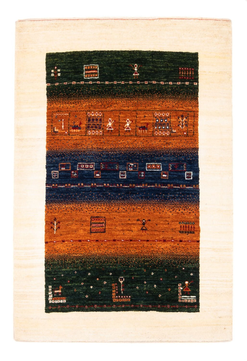 Gabbeh Teppich - Loribaft Perser - Royal - 129 x 88 cm - mehrfarbig