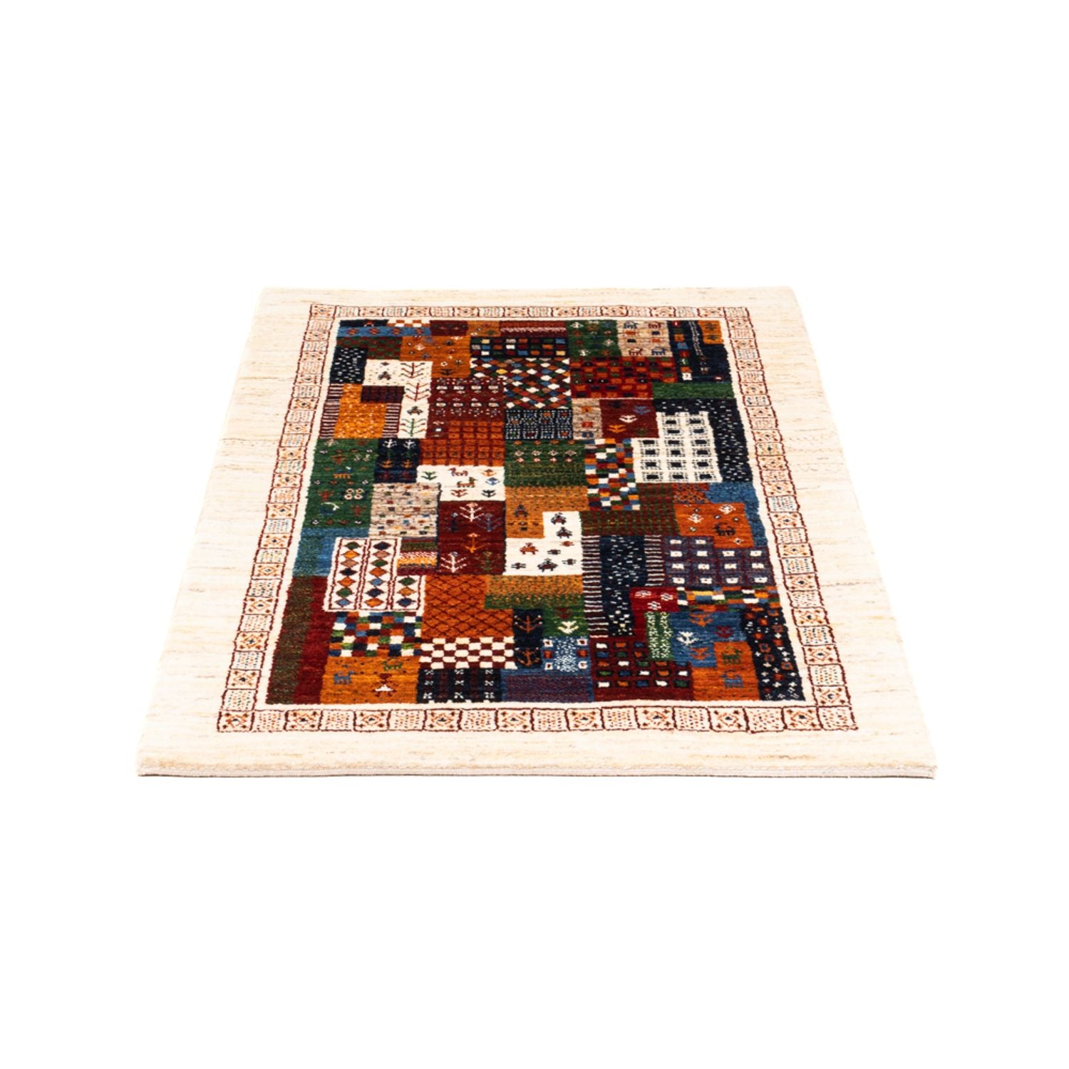 Gabbeh Teppich - Loribaft Perser - Royal - 125 x 82 cm - mehrfarbig