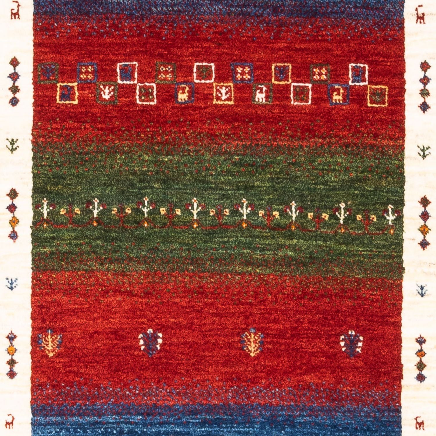 Gabbeh Teppich - Loribaft Perser - Royal - 122 x 82 cm - mehrfarbig