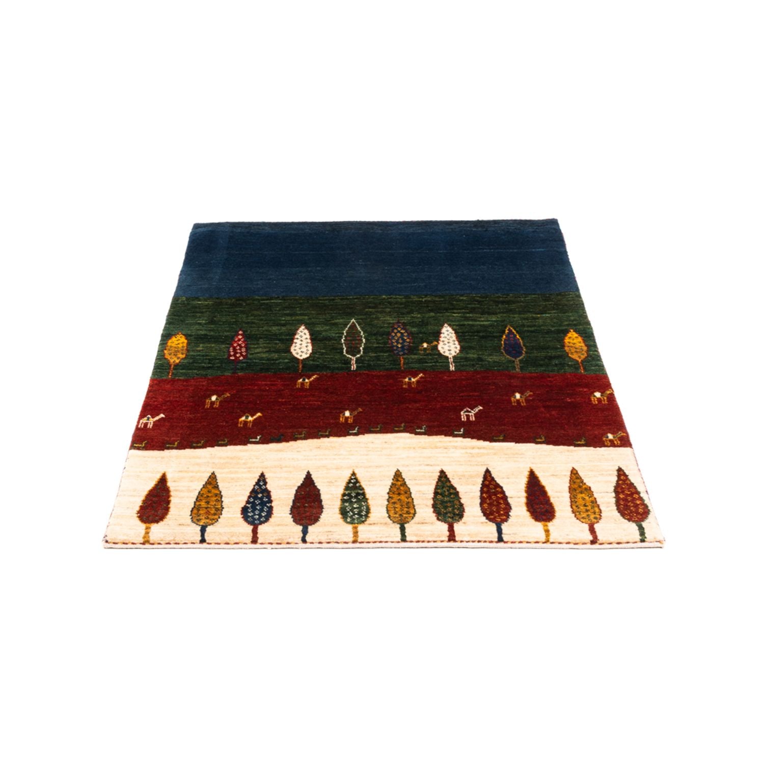 Gabbeh Teppich - Loribaft Perser - Royal - 122 x 83 cm - mehrfarbig