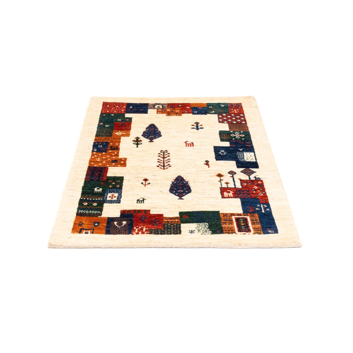 Gabbeh Teppich - Loribaft Perser - Royal - 130 x 85 cm - mehrfarbig