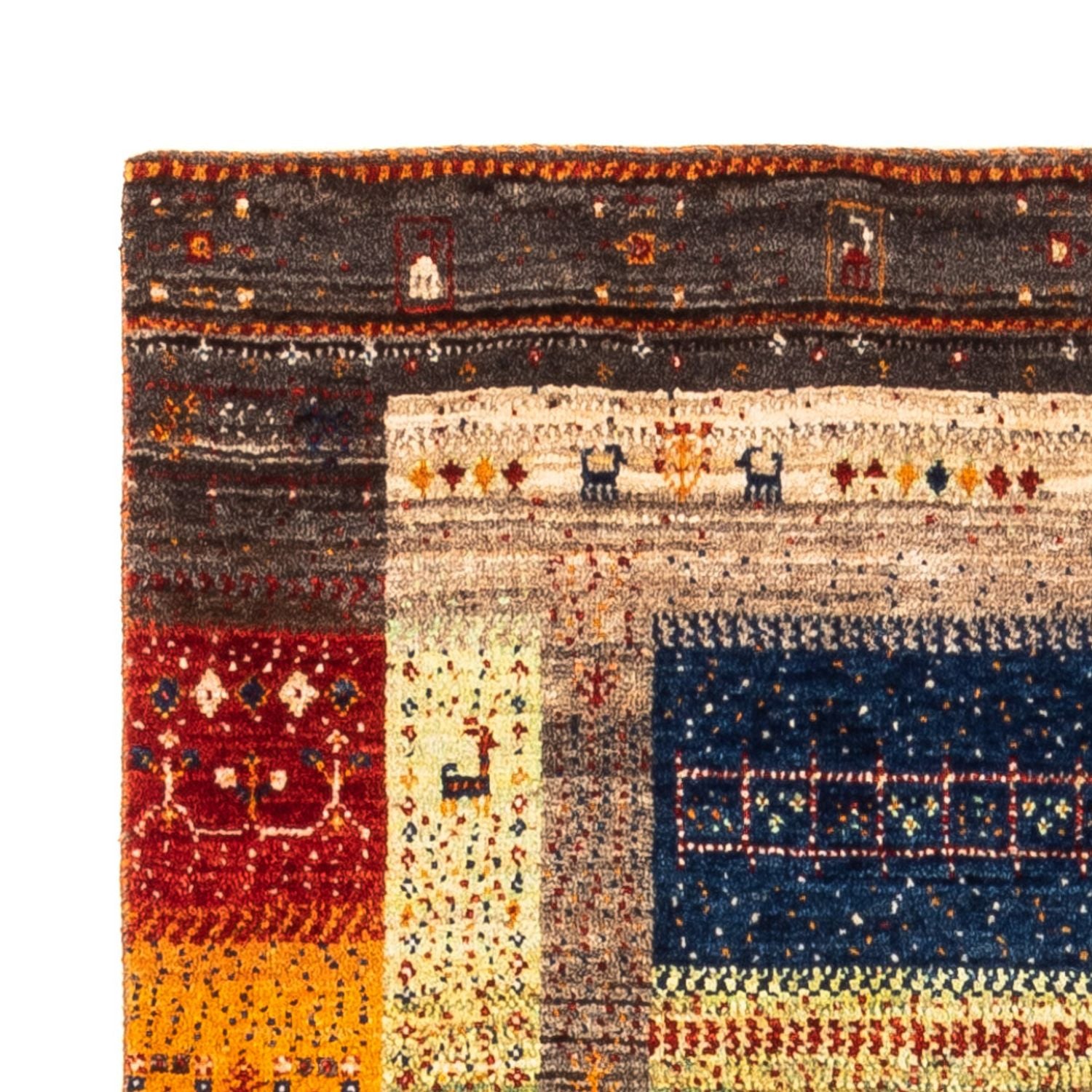 Gabbeh Teppich - Loribaft Perser - Royal - 145 x 90 cm - mehrfarbig
