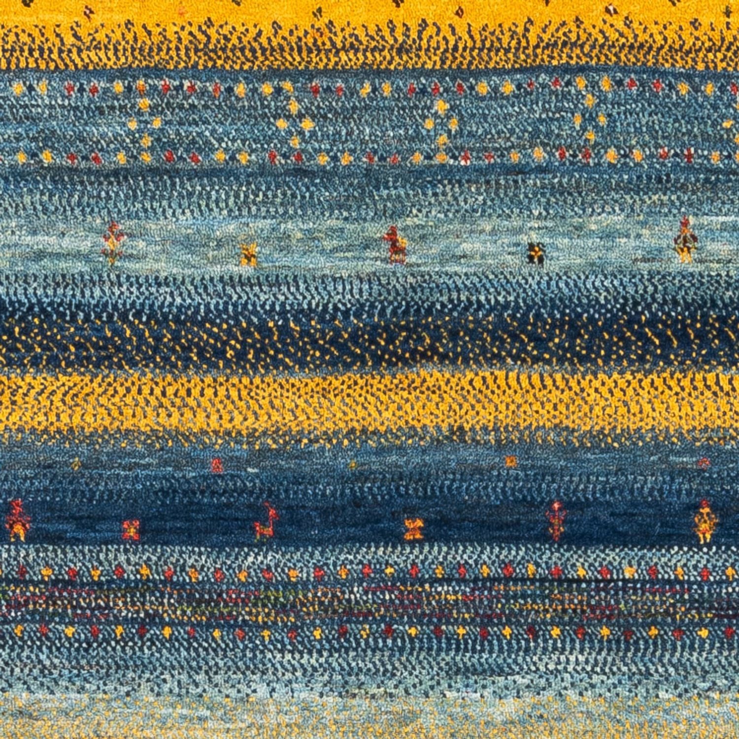 Gabbeh Teppich - Loribaft Perser - Royal - 130 x 88 cm - mehrfarbig