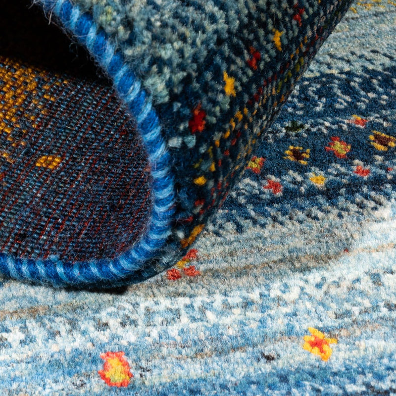 Gabbeh Teppich - Loribaft Perser - Royal - 130 x 88 cm - mehrfarbig