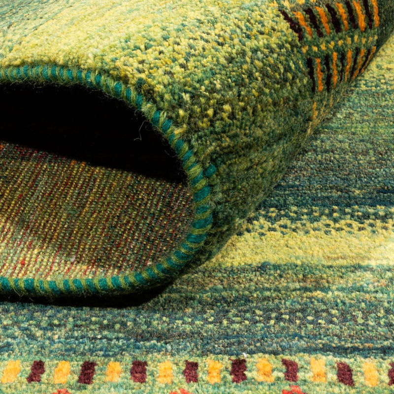 Gabbeh Teppich - Loribaft Perser - Royal - 216 x 157 cm - grün