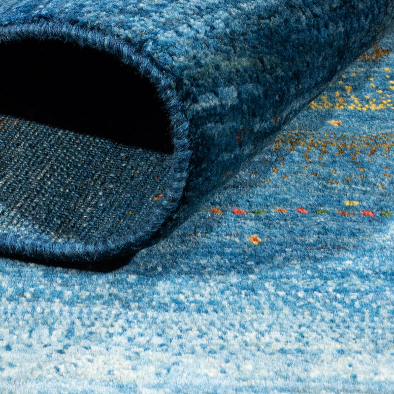 Gabbeh Teppich - Loribaft Perser - 200 x 147 cm - blau