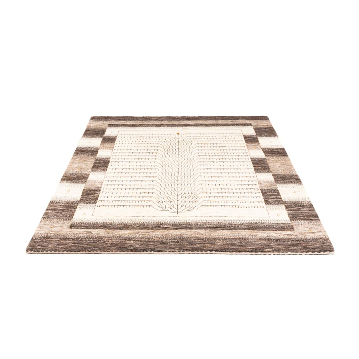 Gabbeh Teppich - Loribaft Perser - 202 x 154 cm - natur